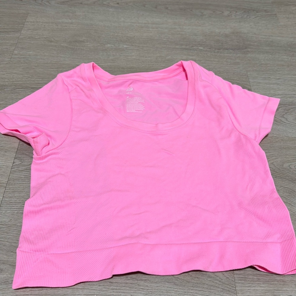 Pink workout top